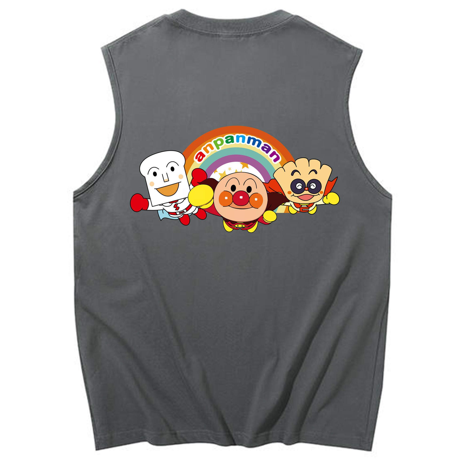 （画像用） アンパンマン Anpanman コットン100％タンクトップ（背面プリント）